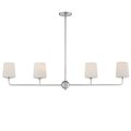 Maxim Lighting Bristol 4-Light Linear Chandelier 12097SWSN